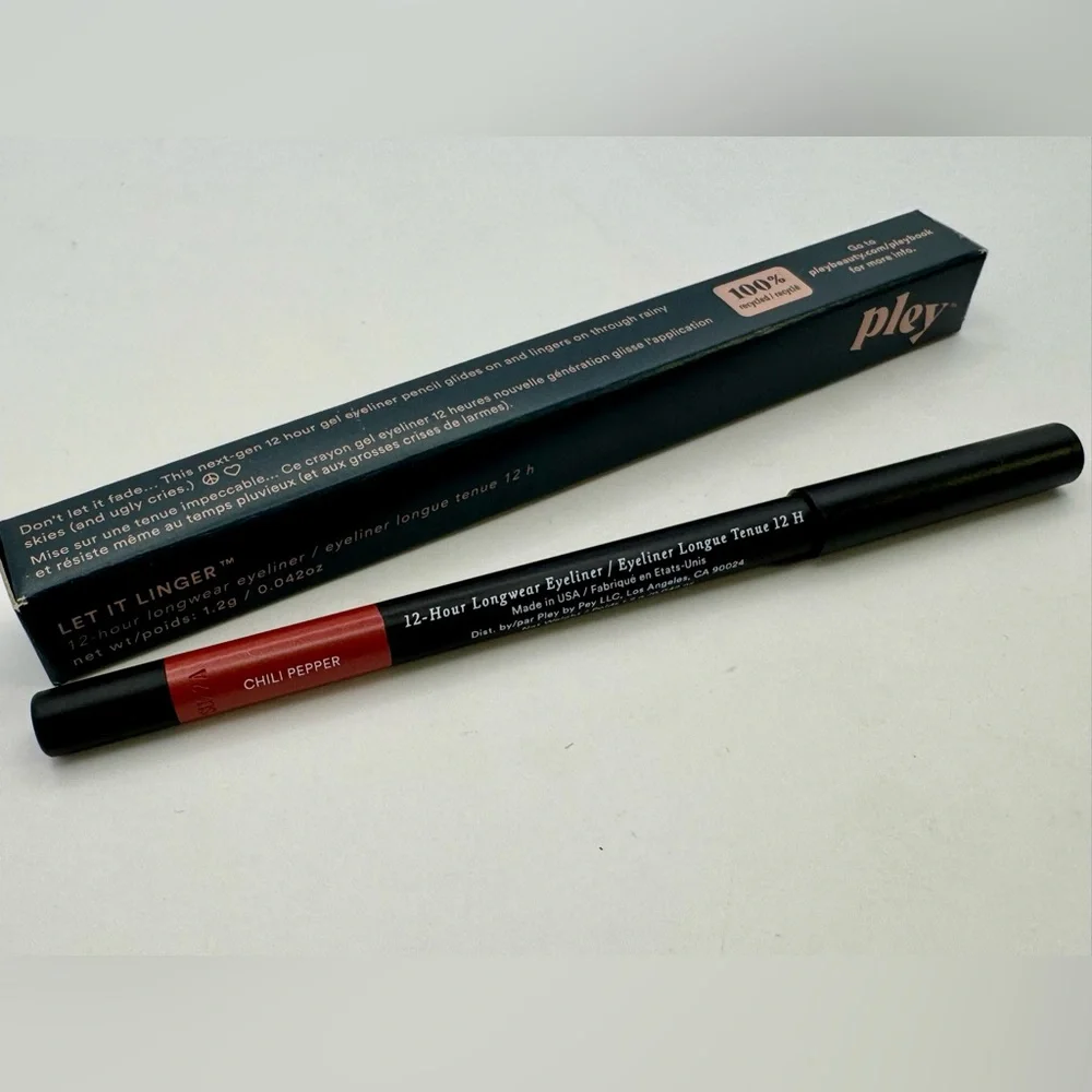 Pley Let it Linger 12-hour Longwear Eyeliner - Chili Pepper (Spicy Red)